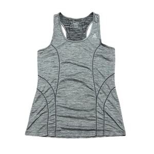 Reebok Womens Small Gray Racerback Athletic Tank Top Workout Gym Activewear